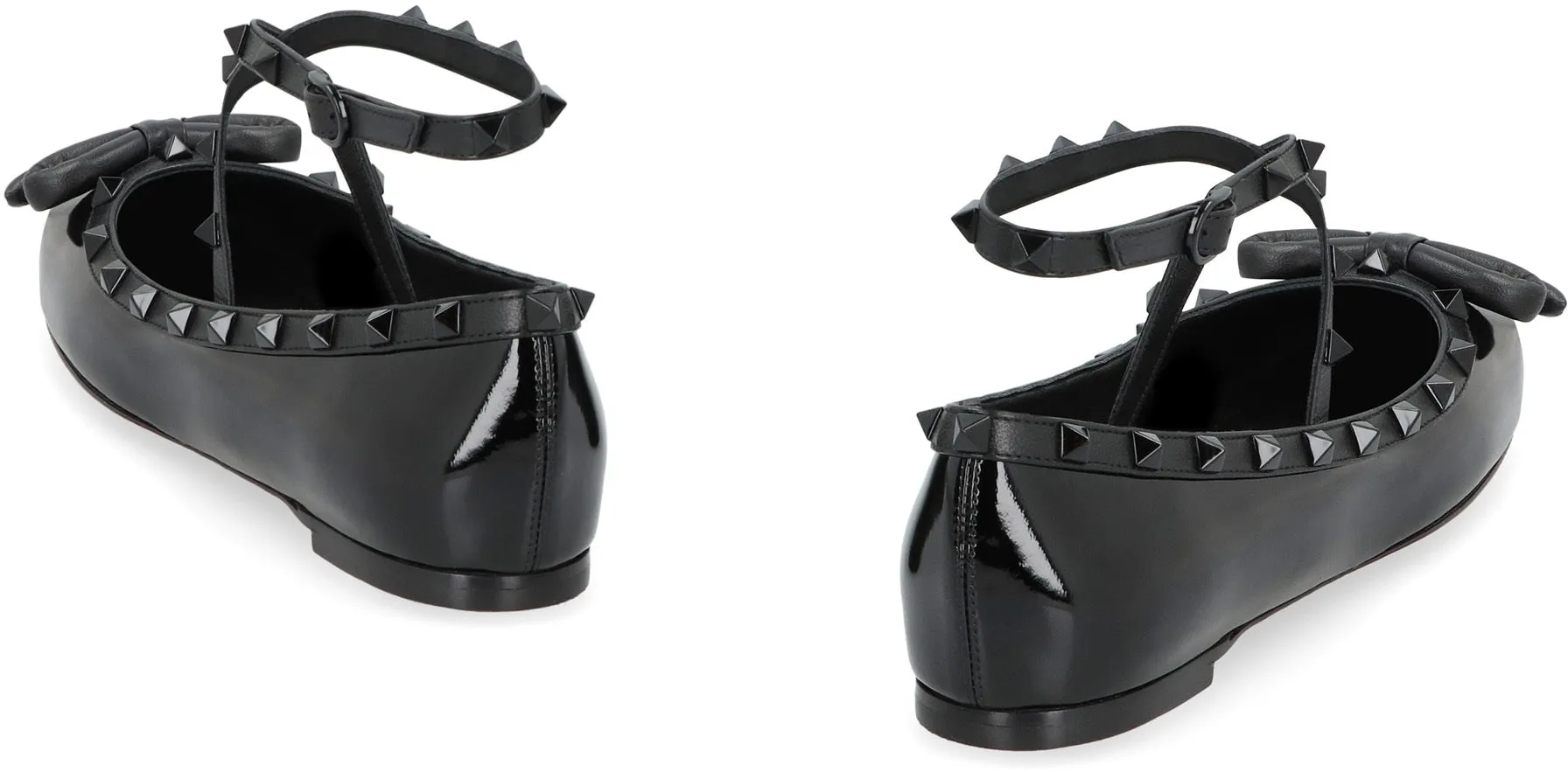 Valentino Garavani - Rockstud leather ballet flats