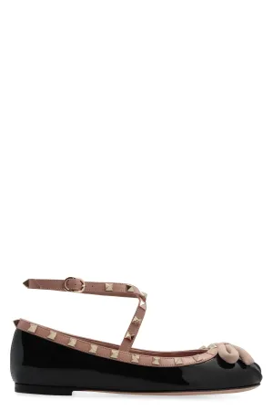 Valentino Garavani - Rockstud leather ballet flats