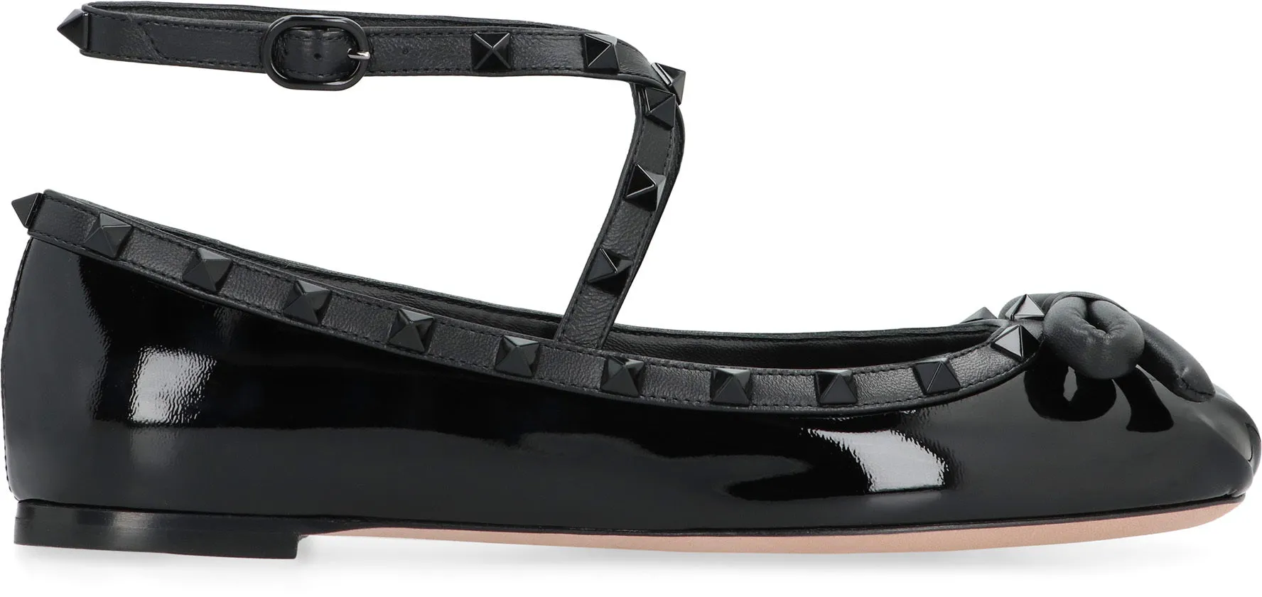 Valentino Garavani - Rockstud leather ballet flats