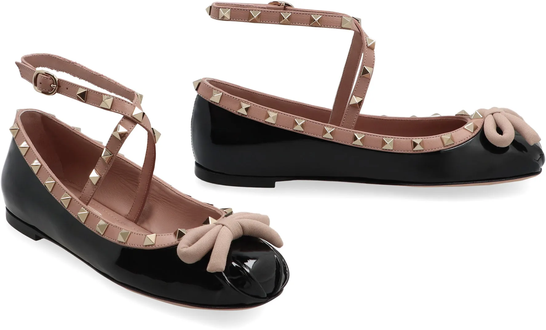 Valentino Garavani - Rockstud leather ballet flats