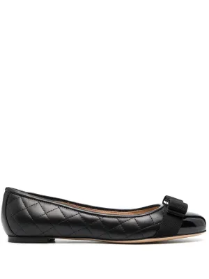 Vara quilted leather ballet flats