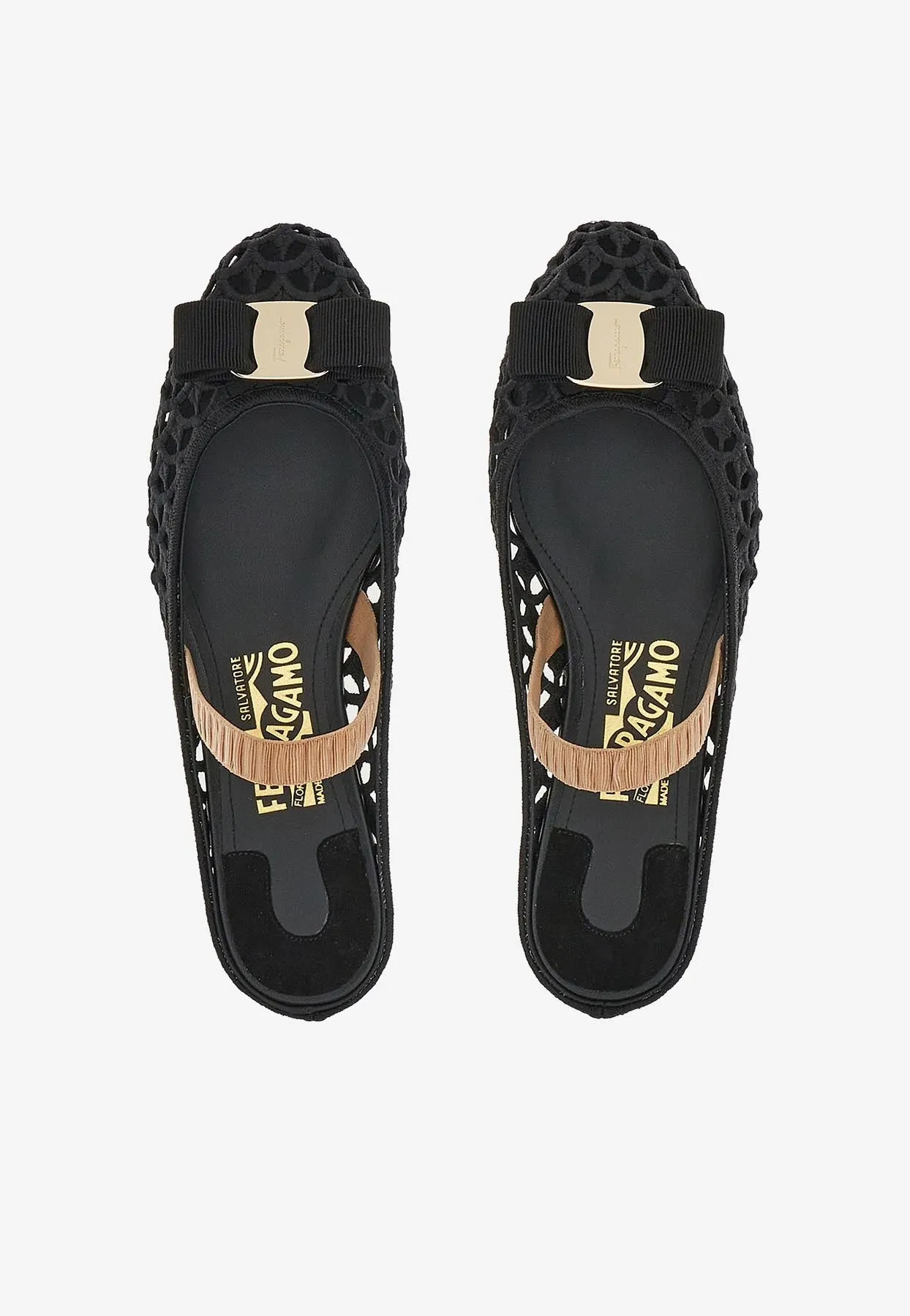 Varina Macramé Weave Slingback Flats