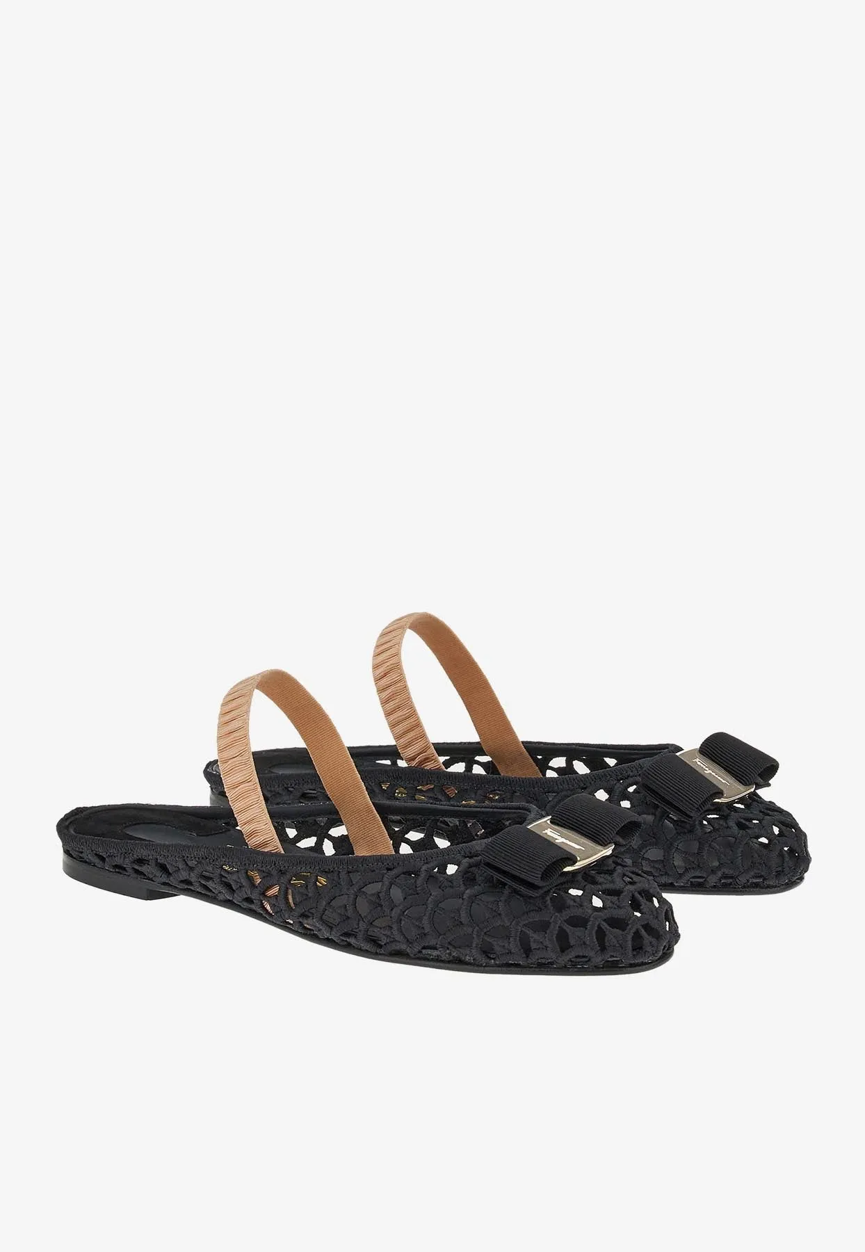 Varina Macramé Weave Slingback Flats