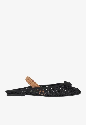 Varina Macramé Weave Slingback Flats