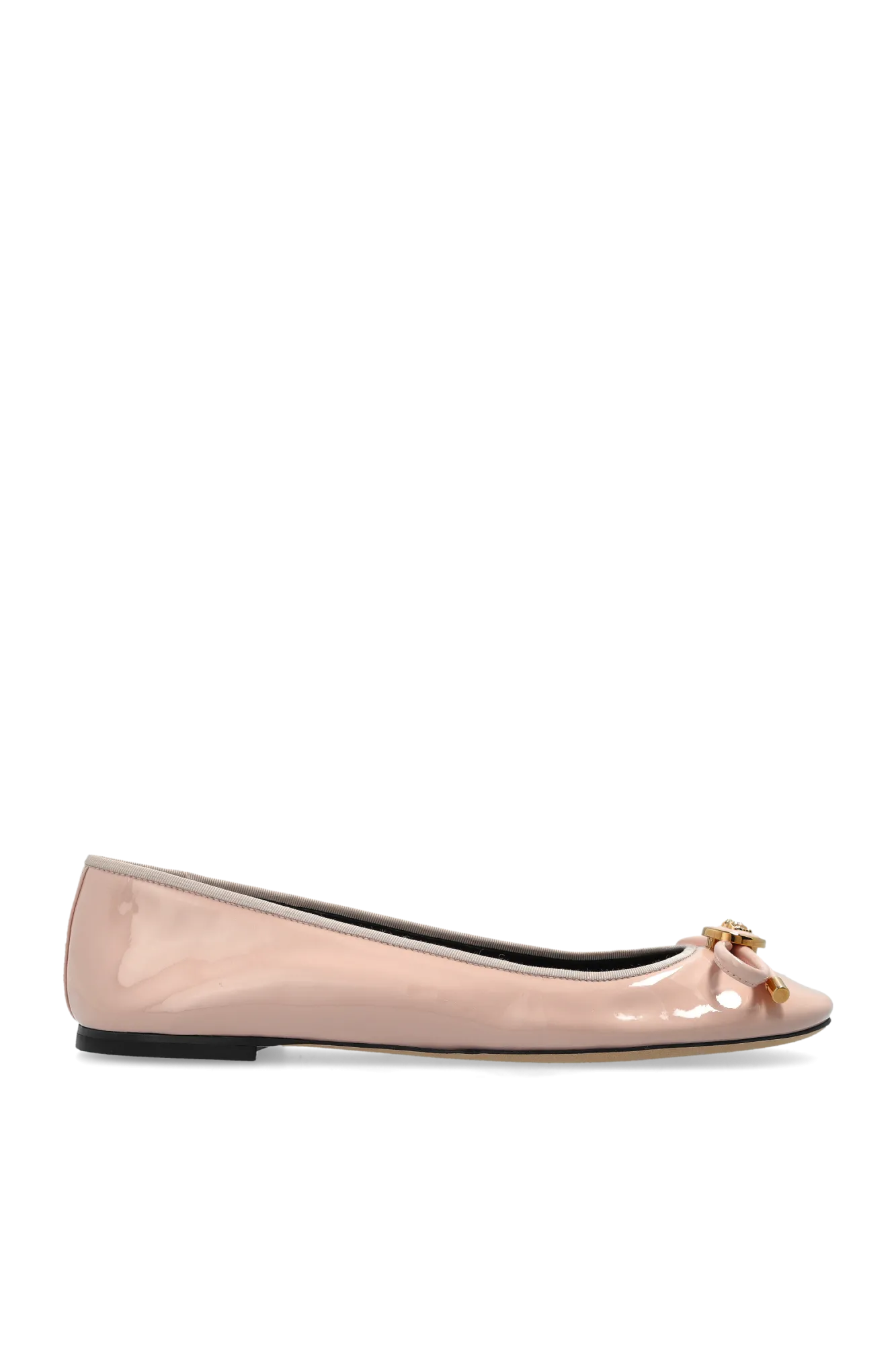 Versace Leather Ballet Flats