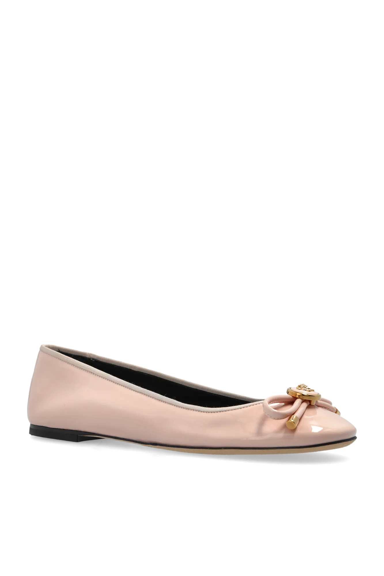 Versace Leather Ballet Flats