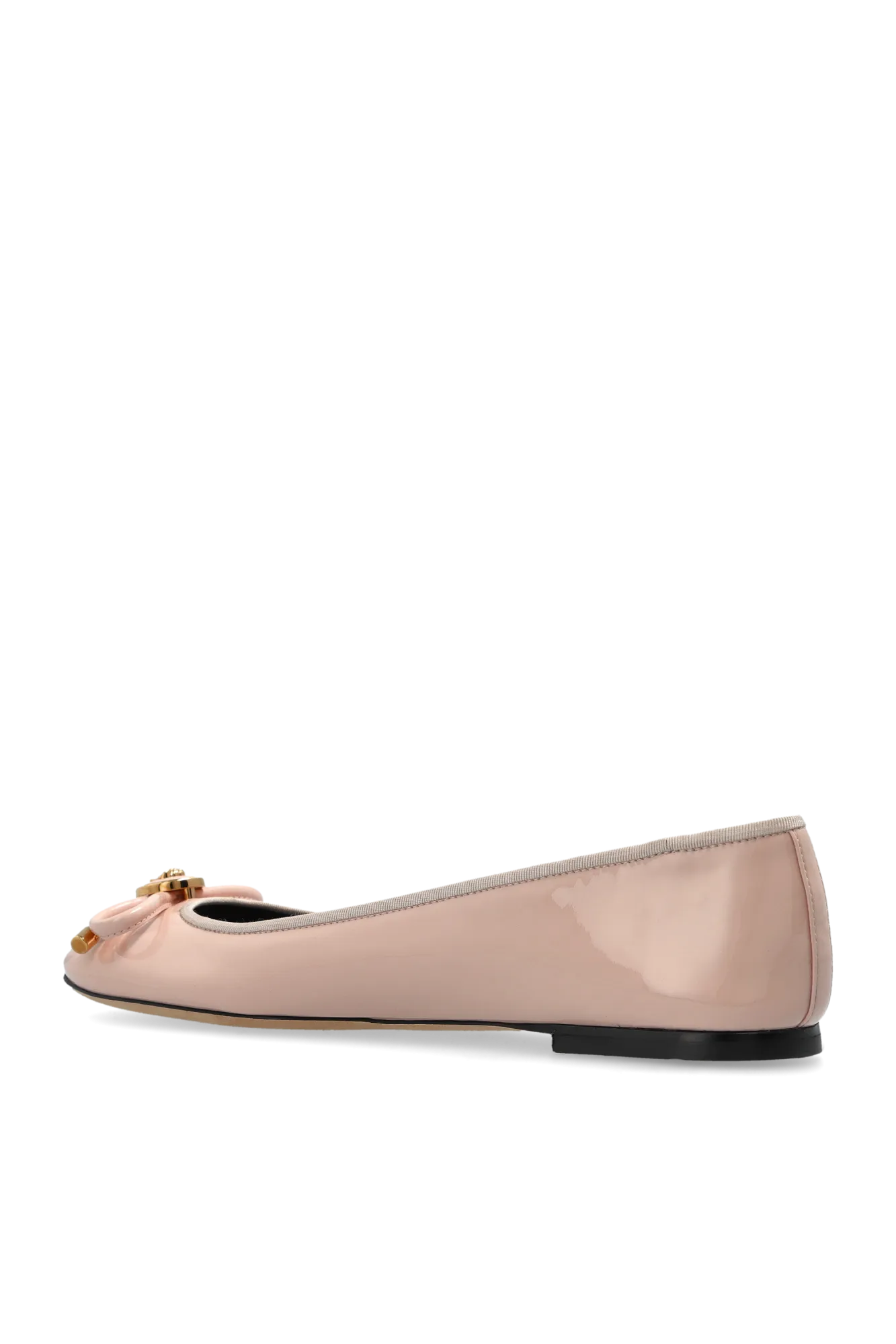 Versace Leather Ballet Flats