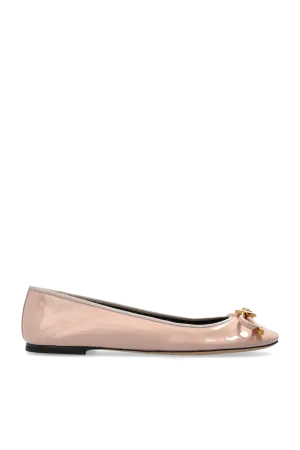 Versace Leather Ballet Flats