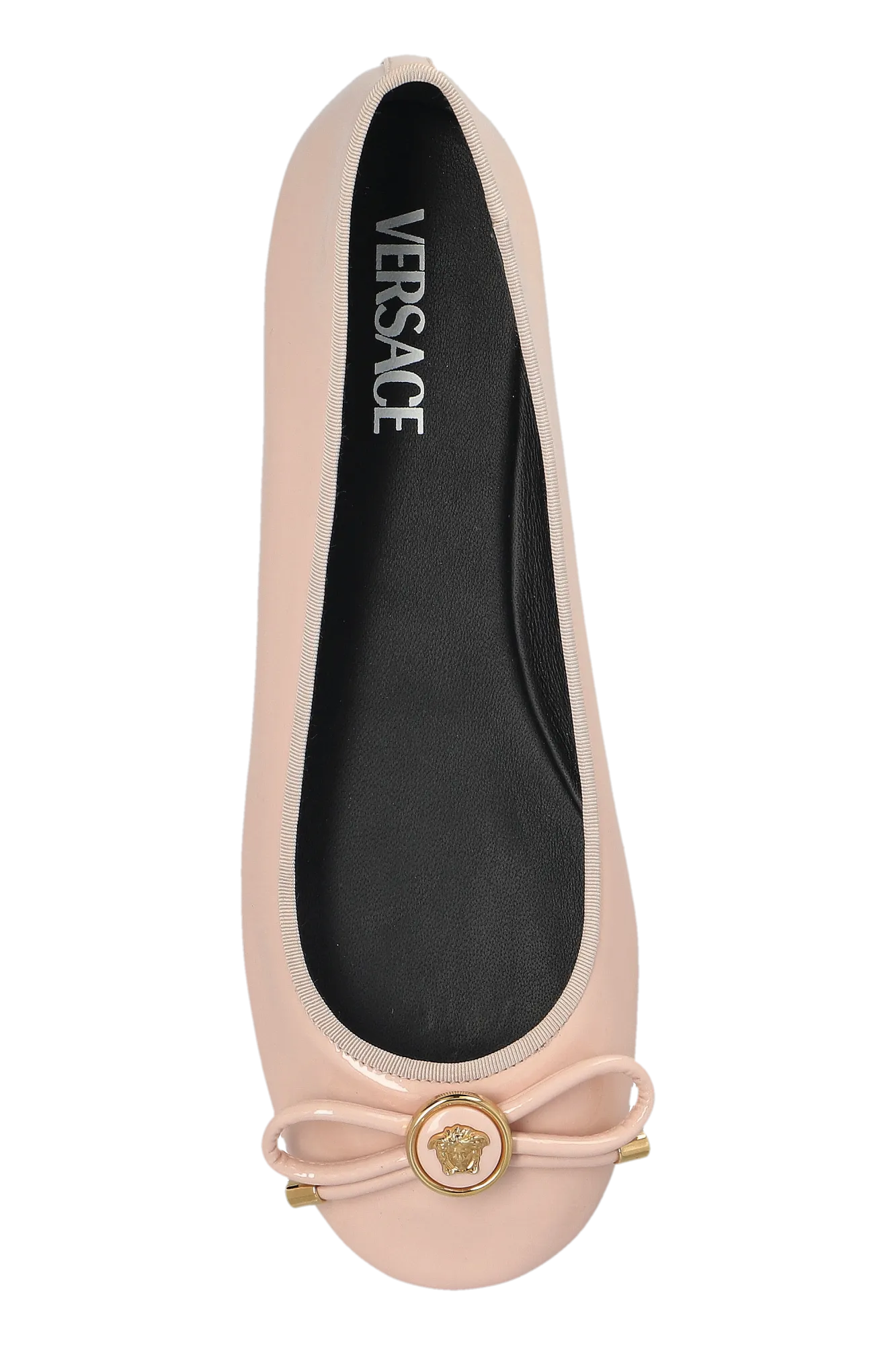 Versace Leather Ballet Flats