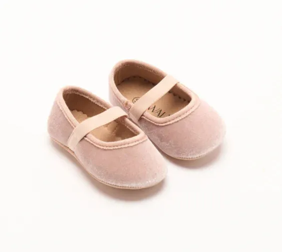 Walnut Mini Arlo Ballet - Blush Velvet