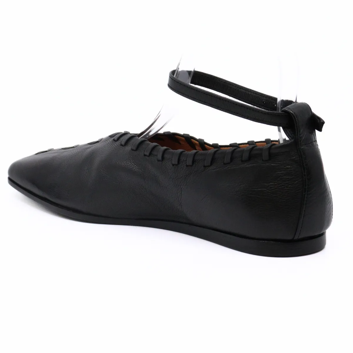 Whip Stitch Black Flat