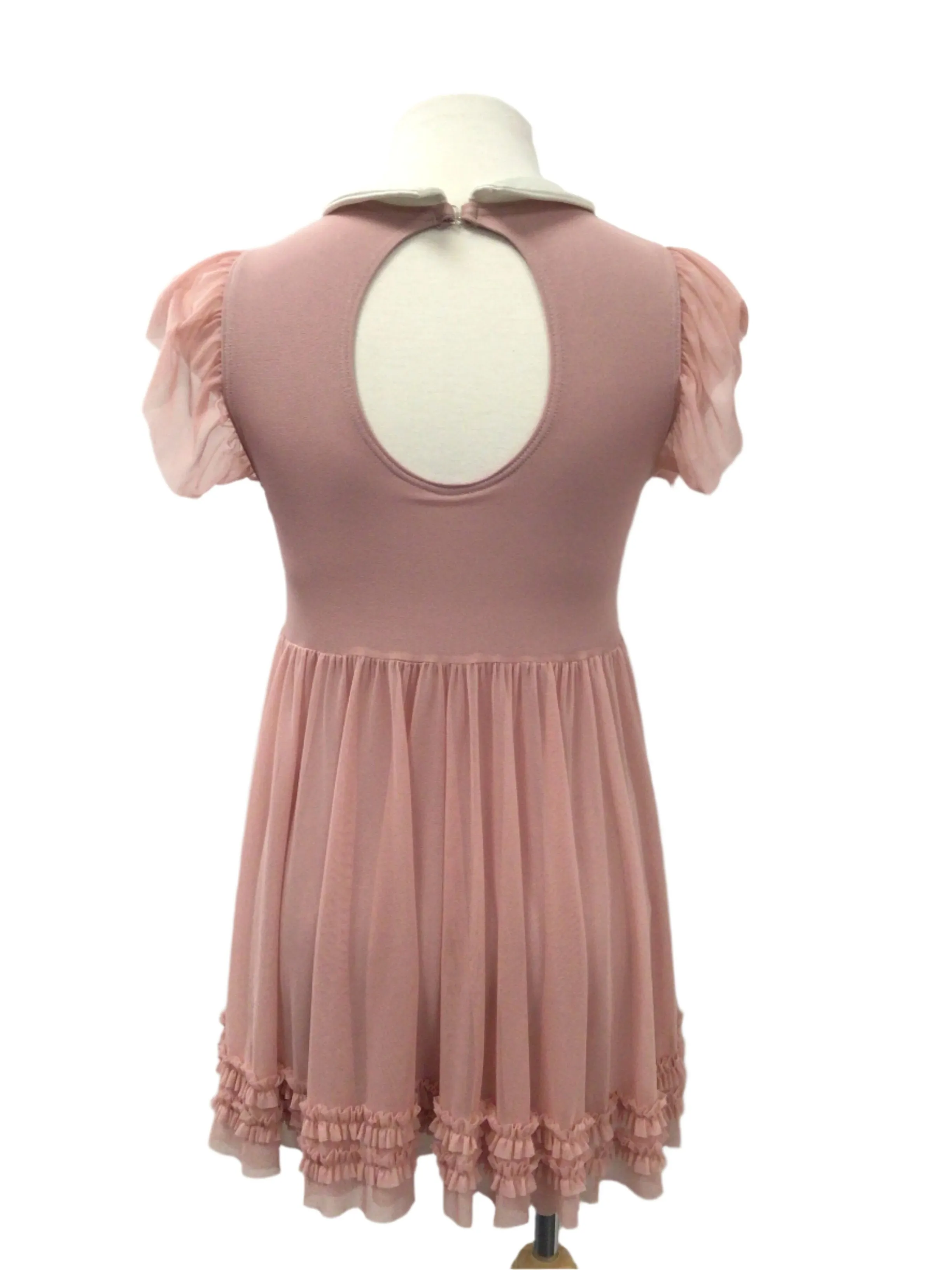 White and Rose Sunday Dress