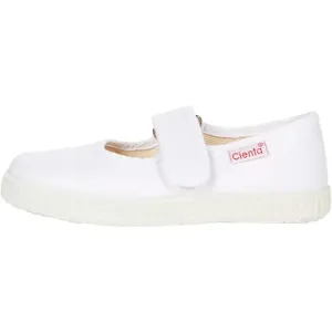 White canvas mary jane