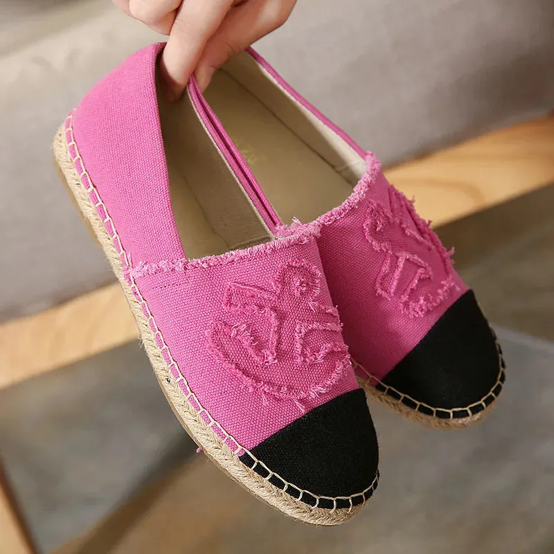 Women Slip On Canvas Espadrilles