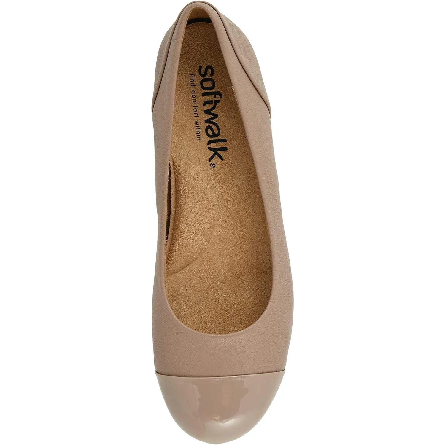 Women's SoftWalk Sonoma Cap Toe Taupe Leather